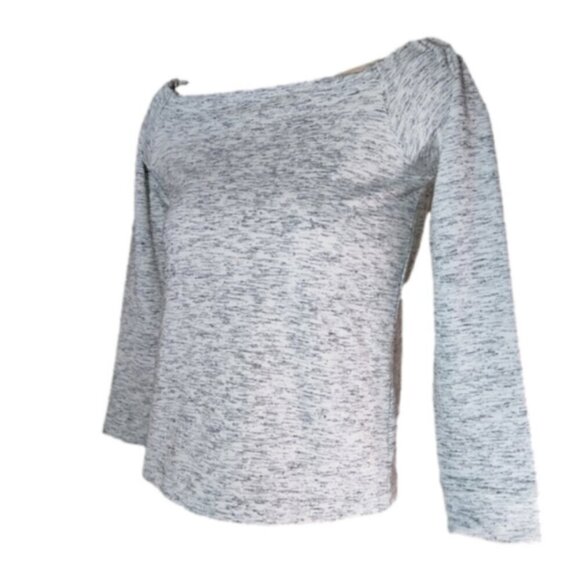 CLUB MONACO heather white gray top XS - Picture 2 of 8